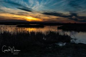 Sunset at Goose Pond IN