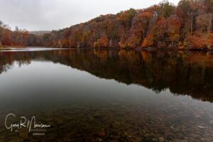 Calm fall day at Ogle Lake Brown County SP IN